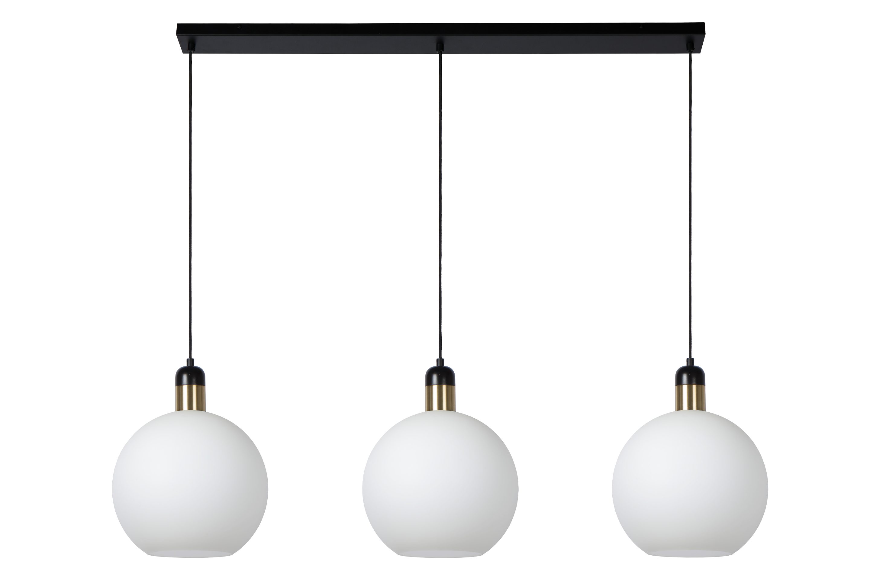 Suspension barre Lucide Julius 3xE27 105cm,opalin