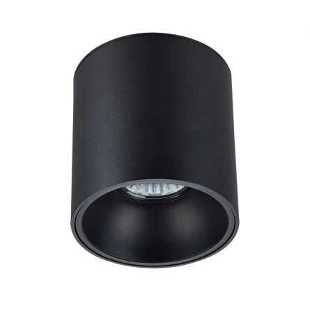 Plafonnier Novolight rond 1xGU10,Noir/Blanc