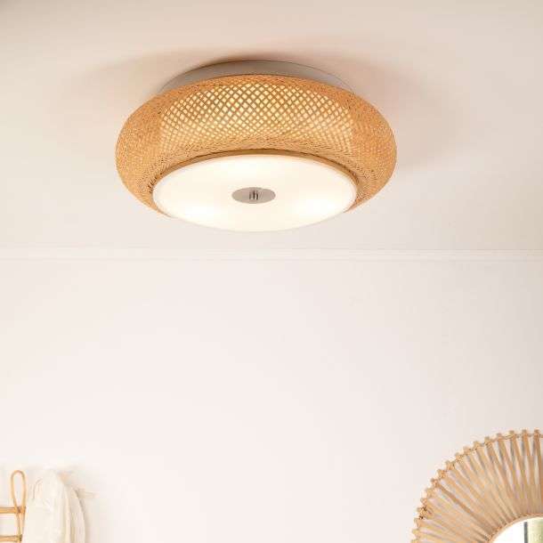 Plafonnier Keria Eoli 3xE27 50cm,naturel