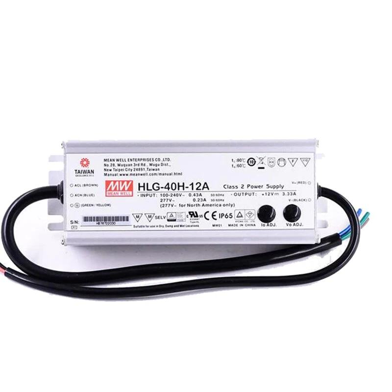 transformateur meanwell hlg série 40w ip65