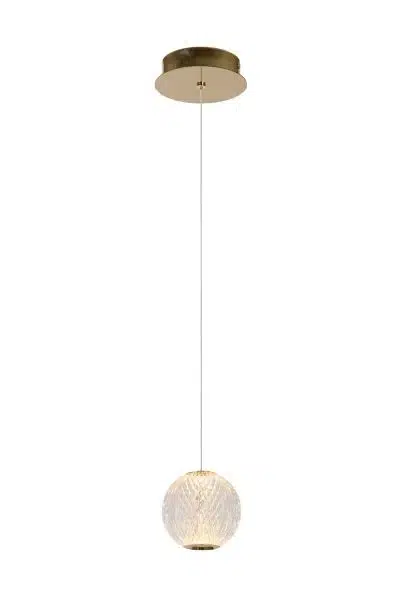suspension lucide cintra 4.7w (2700k) 14cm,transparent