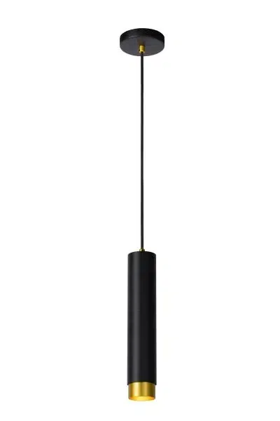 Suspension Lucide Floris 1xGU10 5.9cm,noir/or