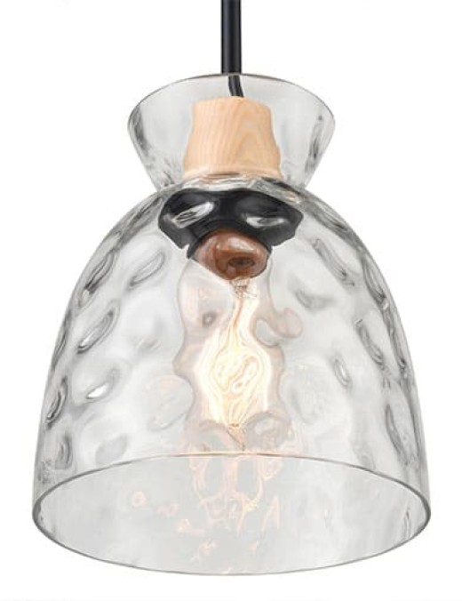 Suspension VERRIO (D19cm) en verre transparent