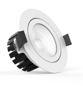Spot led encastré orientable dimmable 13w IP65,blanc