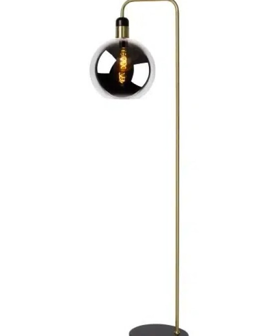 Lampadaire Lucide Julius 1xE27 H159cm,fumée