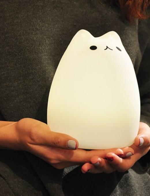 veilleuse rechargeable kelys chat médium