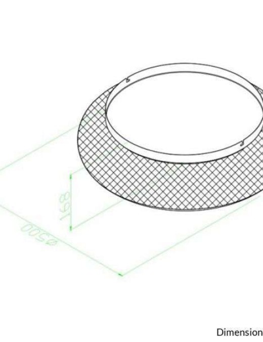 Plafonnier Keria Eoli 3xE27 50cm,naturel
