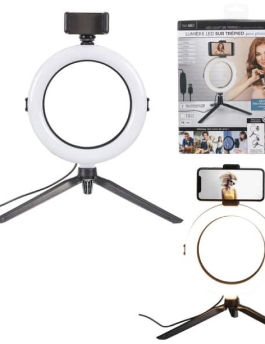 lumiere led trepied smartphone photo video