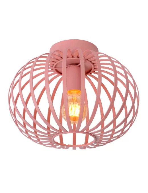 Plafonnier Lucide Merlina 1xE27 30cm,rose