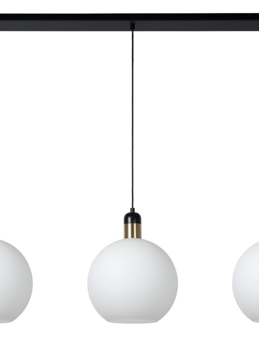 Suspension barre Lucide Julius 3xE27 105cm,opalin
