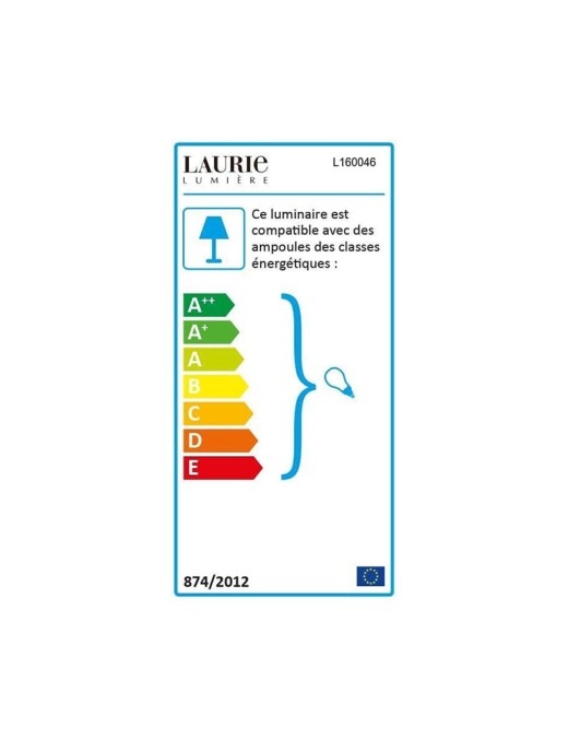 Lampadaire Totem Noir Métal + PVC