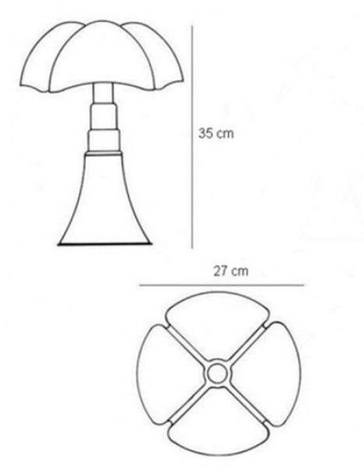Lampe Martinelli Luce Pipistrello small Dim 7w (2700k),laiton