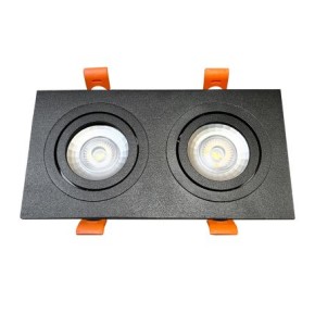 kit spot orientable avec 2 gu10 + douilles