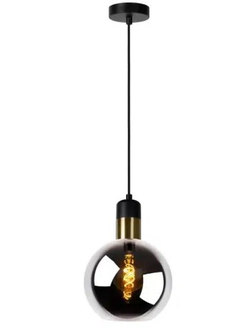 Suspension Lucide Julius 1xE27 20cm,fumée