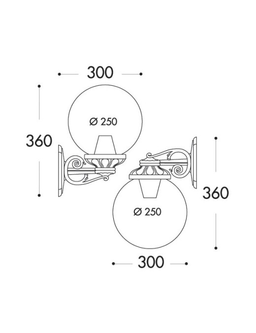 applique extérieure bisso g250