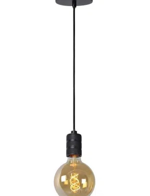 Suspension Lucide Jova 1xE27 4.6cm,noir