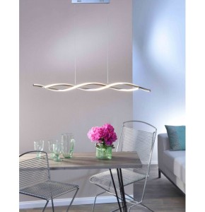 Suspension Paul Neuhaus Polina 20w (3000k) 110cm,argent