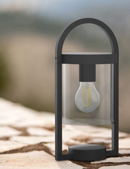 lanterne extérieur maya en aluminium anthracite et verre