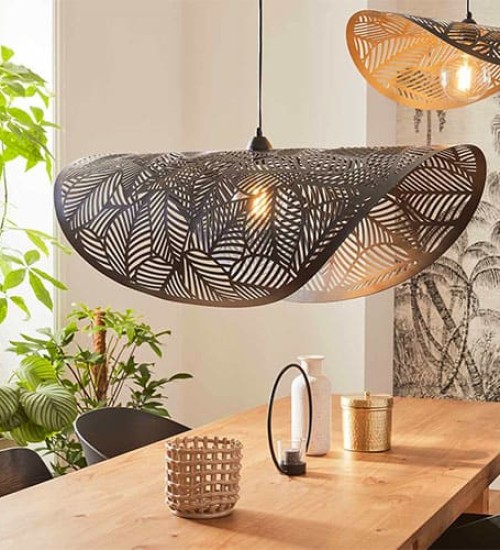 Teardrop Pendant Light Black