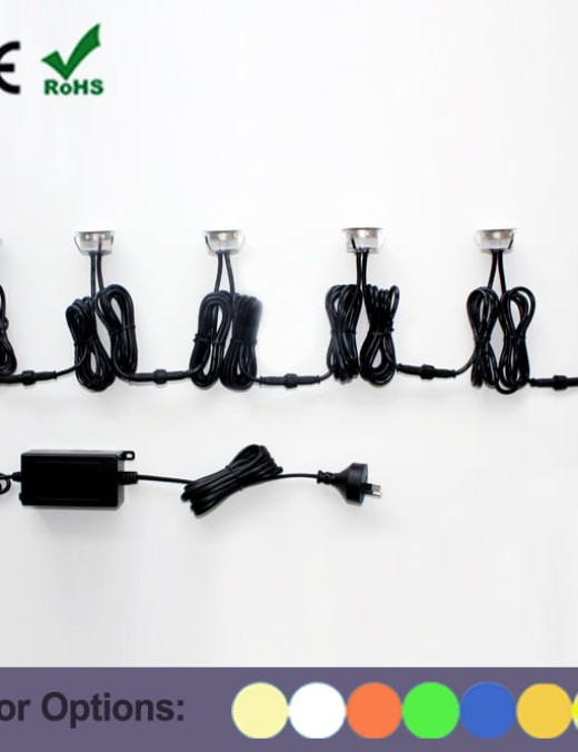 Mini spot led encastré bois