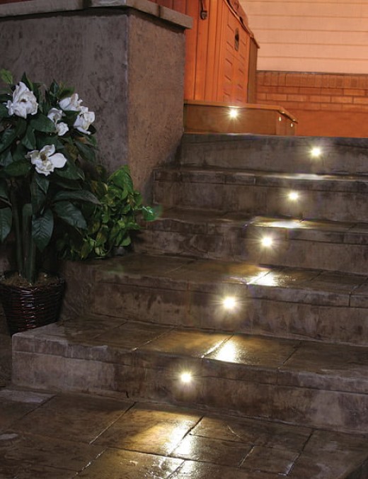 Mini spot led encastré bois