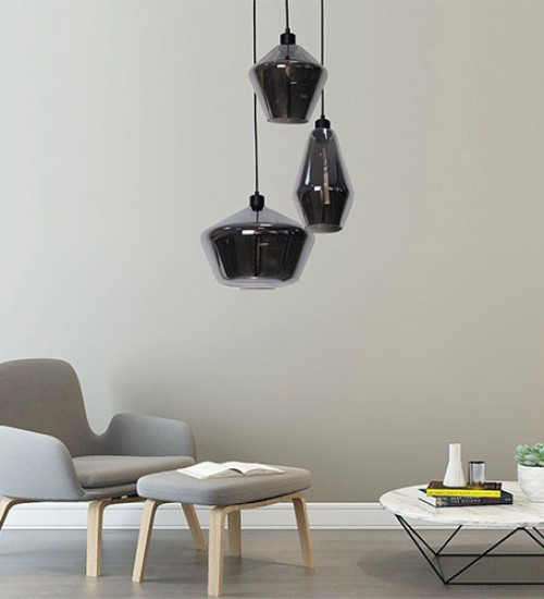 Teardrop Pendant Light Black