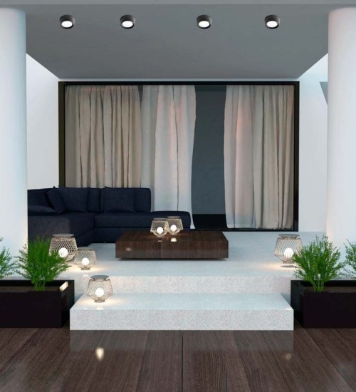 Teardrop Pendant Light Black