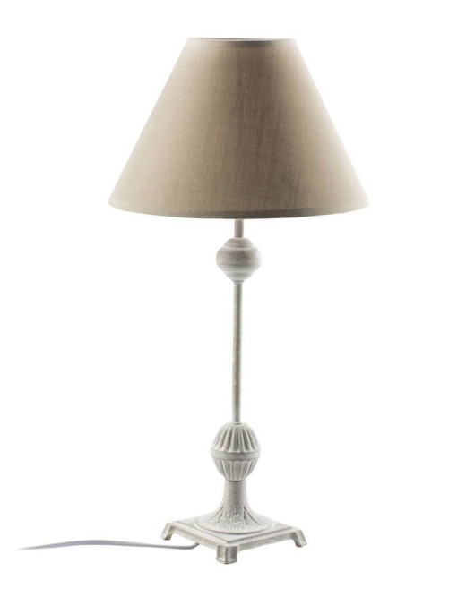 lampe de table rosabelle taupe en métal