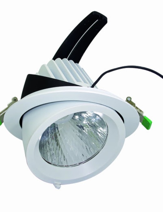 spot led escargot rond orientable 40w