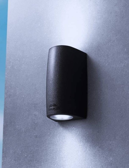 Applique Fumagalli murale Marta90 2xGU10/6w CCT IP55,noir