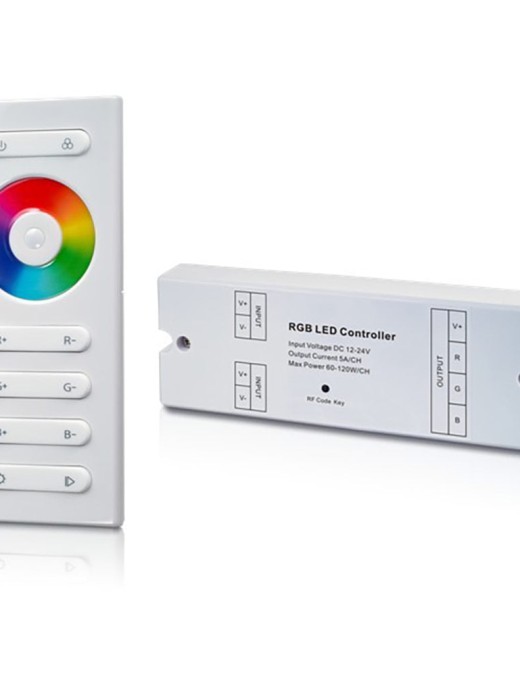 Contrôleur + Télécommande LED RGB