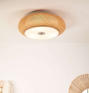 Plafonnier Keria Eoli 3xE27 50cm,naturel