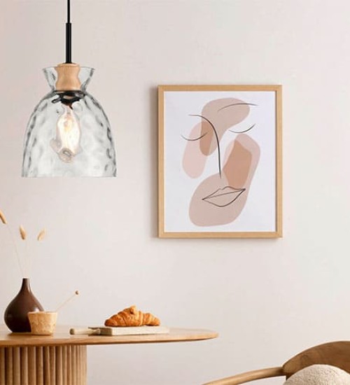 Teardrop Pendant Light Black
