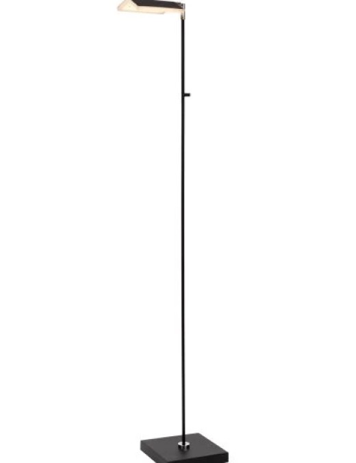 Lampadaire liseuse dim Lucide Aaron 10w (3/4000k) 134cm,noir