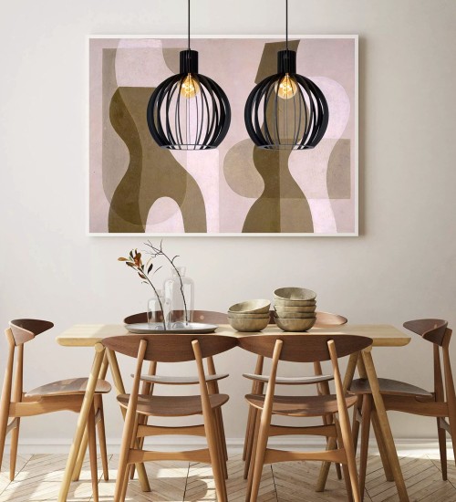Teardrop Pendant Light Black