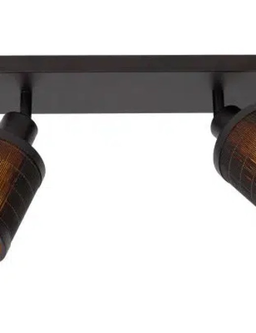 Réglette Lucide Tagalog 2xE27 32cm,noir