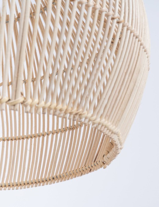 Abat-jour pour suspension Vixa,rotin naturel
