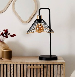lampe a poser effet corde tresse