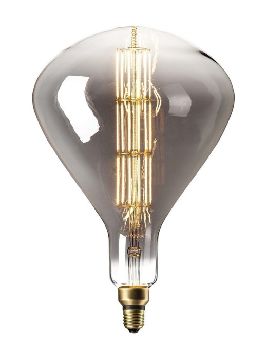 ampoule déco filament led xxl sydney en verre fumé noir