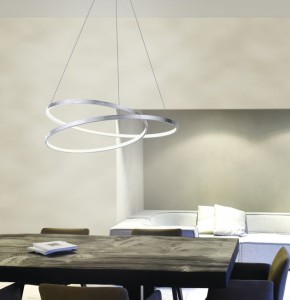 Suspension Paul Neuhaus Symply Dim Roman 40w (3000k) 74cm,argent