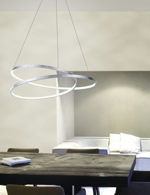 Suspension Paul Neuhaus Symply Dim Roman 40w (3000k) 74cm,argent