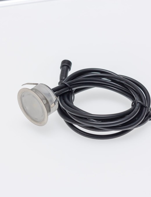 Mini spot led encastré bois