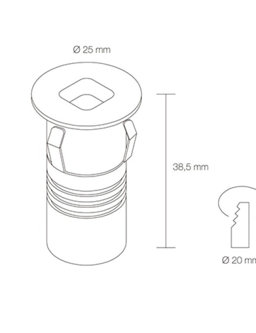 MINI SPOT ROND SP0360
