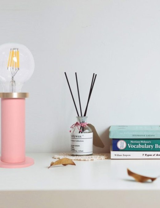 lampe à poser candle en métal