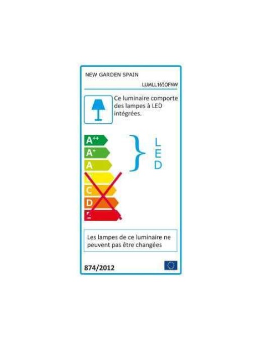 Lampadaire Keria Lola 35w (6000k) H165cm IP65,translucide