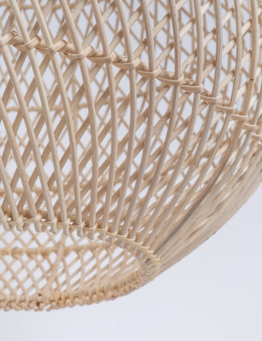 Abat-jour pour suspension Akoa,rotin naturel