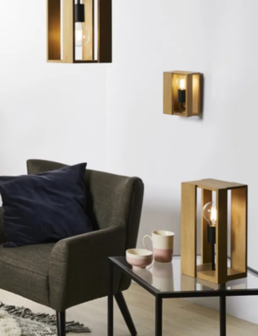 Lampe de table Corep Vancouver 1xE27,naturel