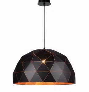 Suspension Lucide Otona 3xE27 60cm,noir