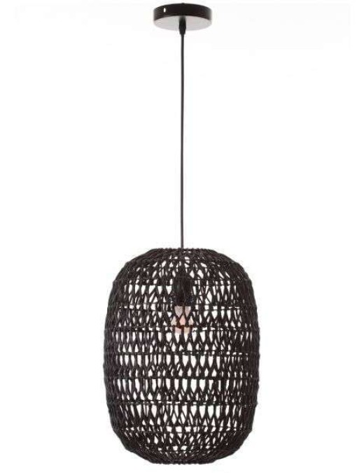 Suspension Keria Bora 30cm 1xE27 IP20,corde noir
