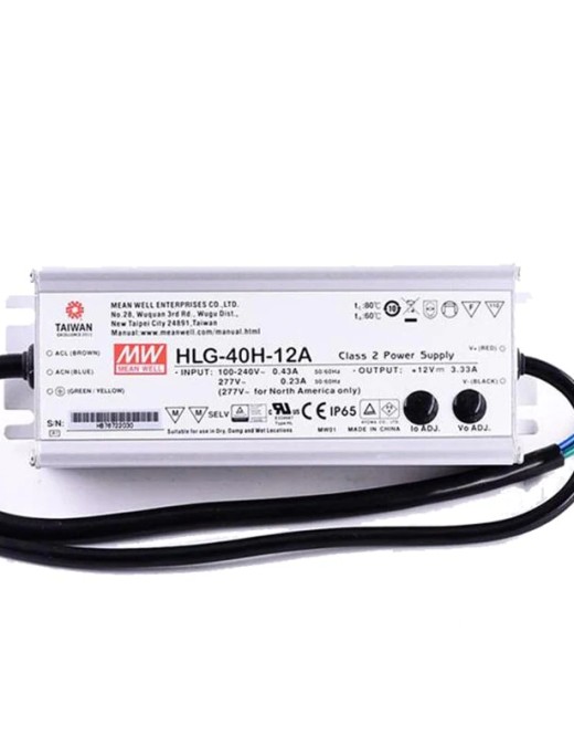 transformateur meanwell hlg série 40w ip65